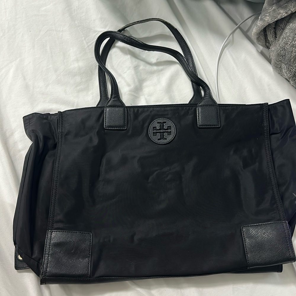 Used black Tory Burch tote bag